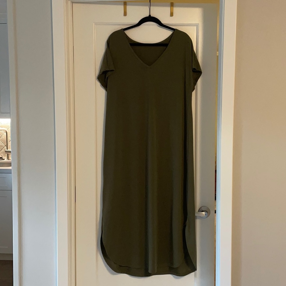 Militar green oversized dress. XL